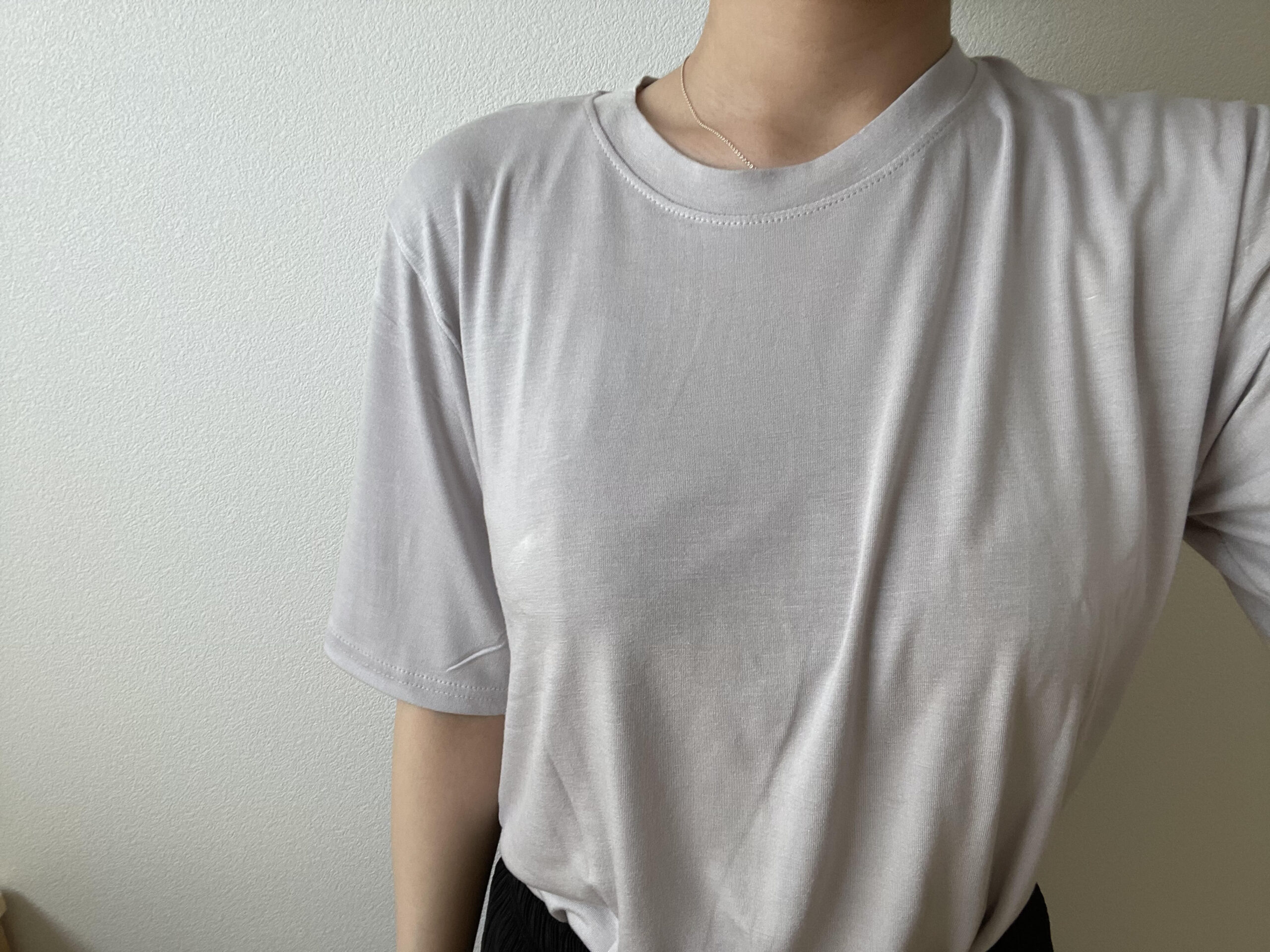 レーヨン混ソフト半袖Tシャツ5